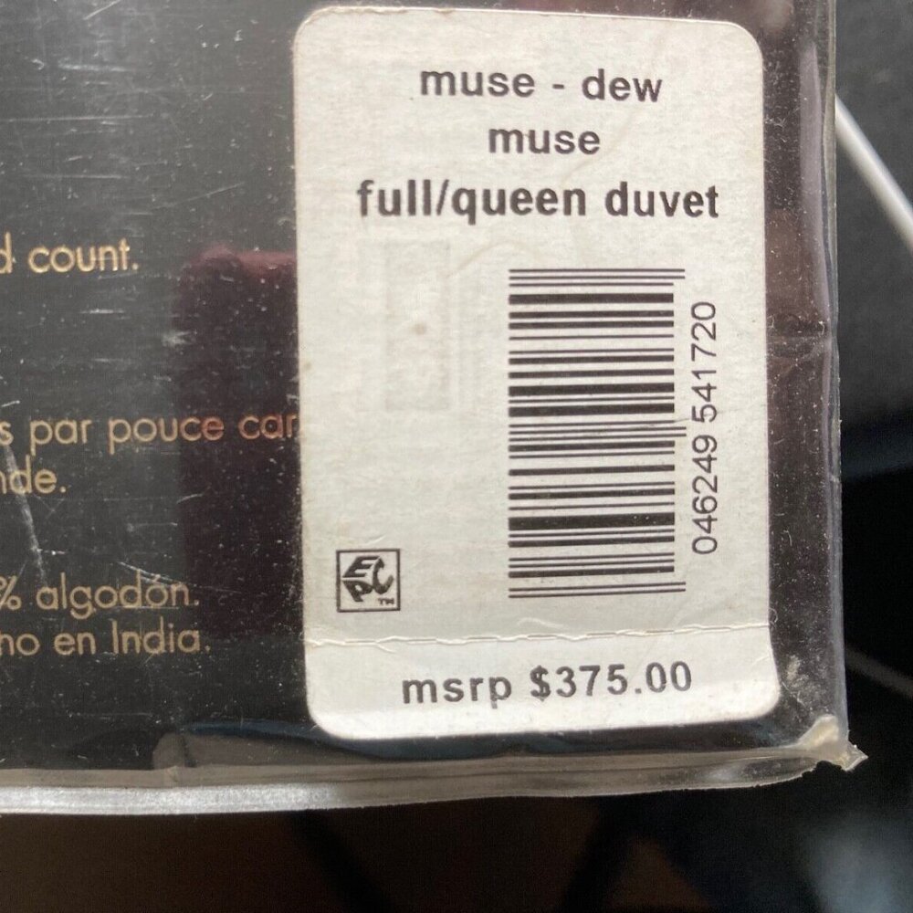 $605 KELLY WEARSTLER Duvet full/Queen Set 3pcs  muse-dew duvet covers - Picture 6 of 7